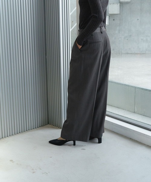 【セール】ヴィスコースウールタックパンツ（スラックス）｜STERNBERG（スタンバーグ）