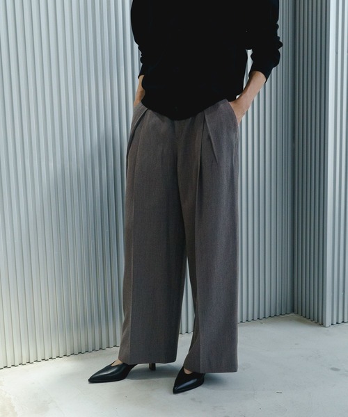 STERNBERG（スタンバーグ）の「ヴィスコースウールタックパンツ（スラックス・レディース・チャコールグレー・MEDIUM/LARGE）」の21枚目の写真