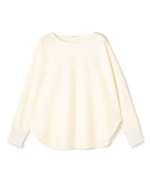 ニットコンビネーション ボートネックプルオーバー（Tシャツ