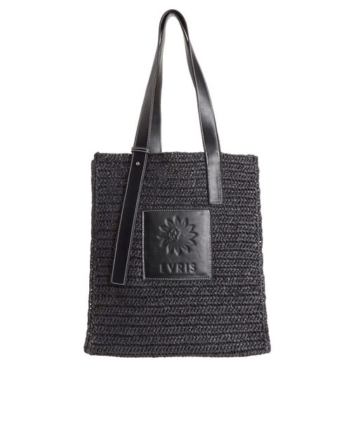 EVRIS（エヴリス）の「ワンポイントペーパーBAG（トートバッグ・レディース・ブラック/ベージュ・FREE）」の14枚目の写真