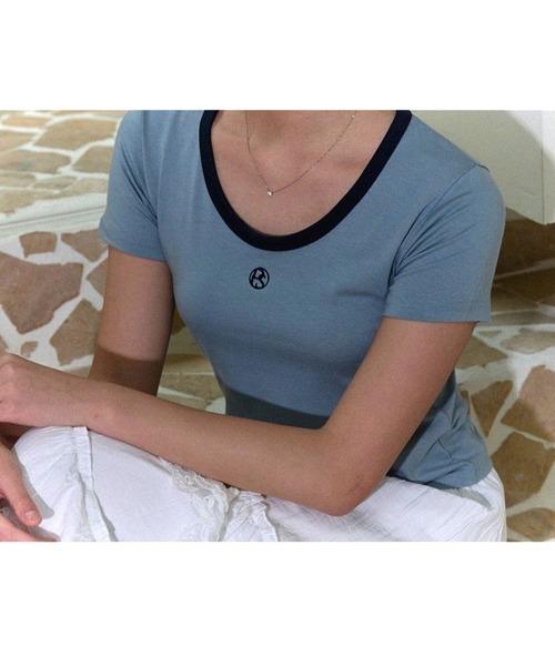 セール】PALCE STUDIO／UネッククロップT（Tシャツ/カットソー