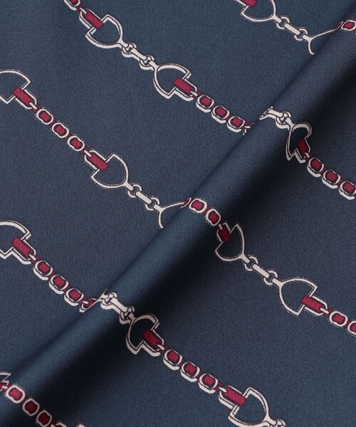 MACKINTOSH LONDON（マッキントッシュ ロンドン）の「【エクラ掲載】ビットプリントスカート（スカート・レディース・ベージュ系その他5/ネイビー・38/36）」の4枚目の写真