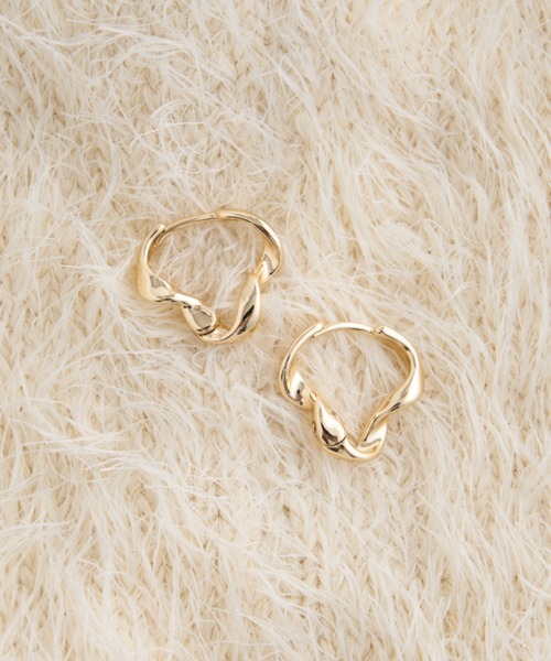 CIAOPANIC TYPY（チャオパニックティピー）の「lilツイストフープピアス（ピアス（両耳用）・レディース・ゴールド/シルバー・ONE SIZE）」の2枚目の写真