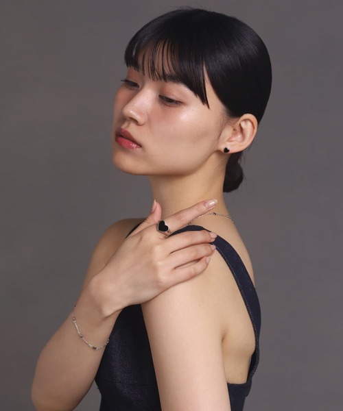 LHME（エルエイチエムイー）の「【WEB限定】“Moment”ハートリング/ブラック/サージカルステンレス（金属アレルギー対応）【LHME / エルエイチエムイー】（リング・レディース・シルバー・15号/13号/11号）」の12枚目の写真