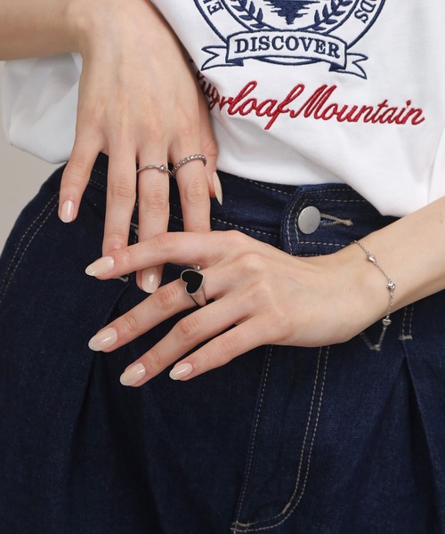 LHME（エルエイチエムイー）の「【WEB限定】“Moment”ハートリング/ブラック/サージカルステンレス（金属アレルギー対応）【LHME / エルエイチエムイー】（リング・レディース・シルバー・15号/13号/11号）」の15枚目の写真