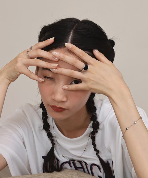 LHME（エルエイチエムイー）の「【WEB限定】“Moment”ハートリング/ブラック/サージカルステンレス（金属アレルギー対応）【LHME / エルエイチエムイー】（リング・レディース・シルバー・15号/13号/11号）」の22枚目の写真