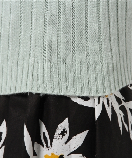 one after another NICE CLAUP（ワンアフターアナザーナイスクラップ）の「【mer1月号掲載 ナイスクラップ】フリルタートルネック（ニット/セーター・レディース・アイボリー/ラベンダー/ミント/ブラック・FREE）」の10枚目の写真