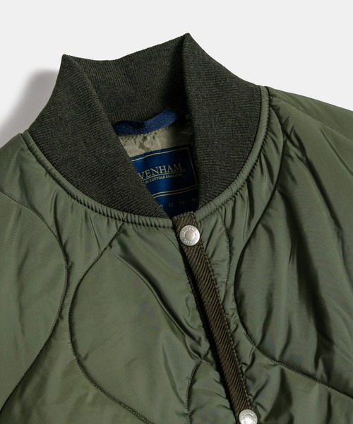 LAVENHAM(ラベンハム)の「Bomber Coat Womens / ボンバー コート ウィメンズ(その他アウター・レディース・パープル/オリーブ・10/8/12)」の8枚目の写真
