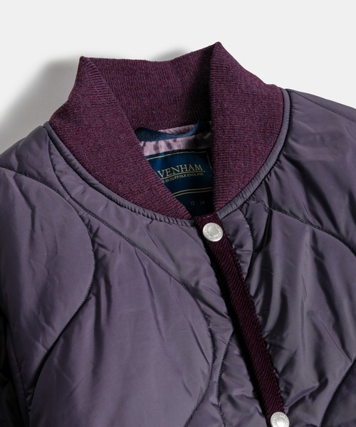 LAVENHAM(ラベンハム)の「Bomber Coat Womens / ボンバー コート ウィメンズ(その他アウター・レディース・パープル/オリーブ・10/8/12)」の13枚目の写真