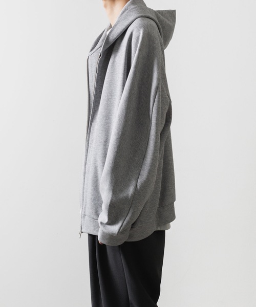 セール】CO/PE ダブルニット ジップアップフーディー / CO/PE DOUBLE