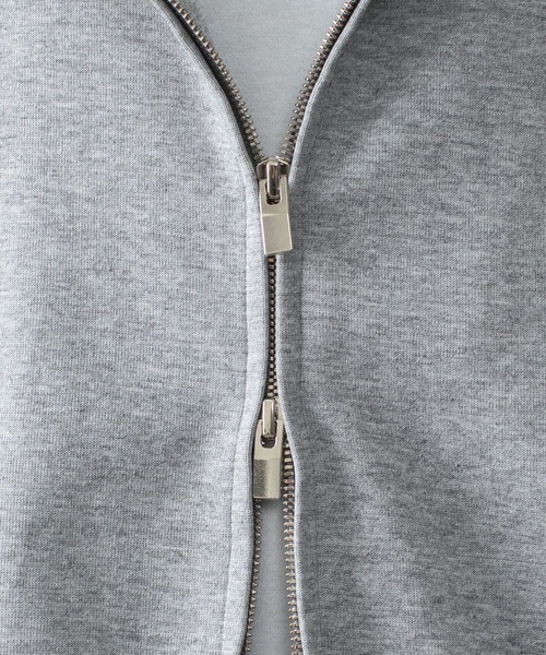 ATTACHMENT(アタッチメント)の「CO/PE ダブルニット ジップアップフーディー / CO/PE DOUBLE KNIT ZIP UP HOODIE(パーカー・メンズ・ブラック/ライトブラウン/グレー・3/2/1/4)」の12枚目の写真