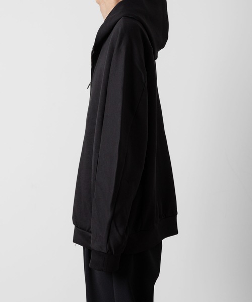 ATTACHMENT(アタッチメント)の「CO/PE ダブルニット ジップアップフーディー / CO/PE DOUBLE KNIT ZIP UP HOODIE(パーカー・メンズ・ブラック/ライトブラウン/グレー・3/2/1/4)」の16枚目の写真