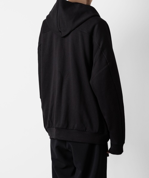 ATTACHMENT(アタッチメント)の「CO/PE ダブルニット ジップアップフーディー / CO/PE DOUBLE KNIT ZIP UP HOODIE(パーカー・メンズ・ブラック/ライトブラウン/グレー・3/2/1/4)」の17枚目の写真