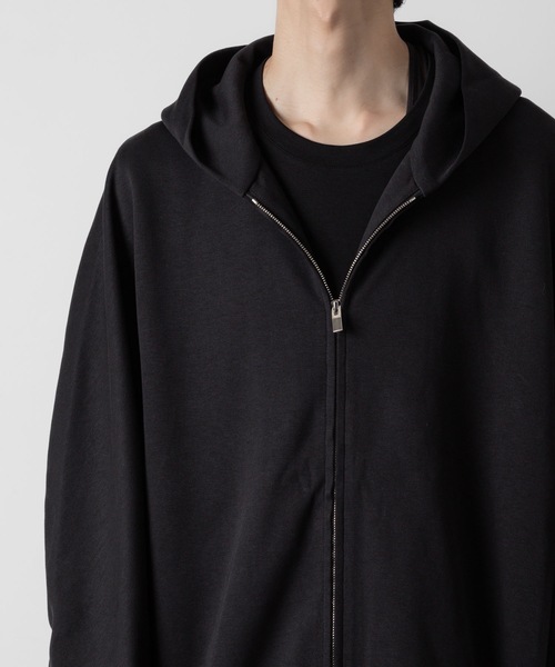 ATTACHMENT(アタッチメント)の「CO/PE ダブルニット ジップアップフーディー / CO/PE DOUBLE KNIT ZIP UP HOODIE(パーカー・メンズ・ブラック/ライトブラウン/グレー・3/2/1/4)」の19枚目の写真