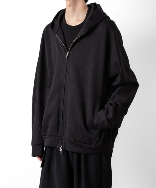ATTACHMENT(アタッチメント)の「CO/PE ダブルニット ジップアップフーディー / CO/PE DOUBLE KNIT ZIP UP HOODIE(パーカー・メンズ・ブラック/ライトブラウン/グレー・3/2/1/4)」の15枚目の写真