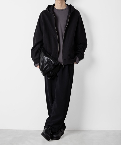 ATTACHMENT(アタッチメント)の「CO/PE ダブルニット ジップアップフーディー / CO/PE DOUBLE KNIT ZIP UP HOODIE(パーカー・メンズ・ブラック/ライトブラウン/グレー・3/2/1/4)」の18枚目の写真