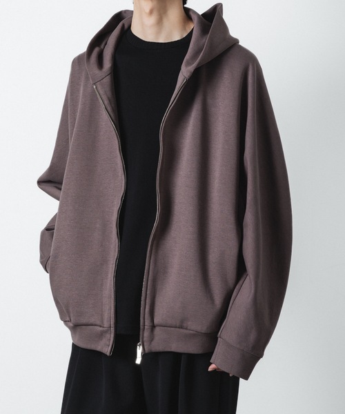 CO/PE ダブルニット ジップアップフーディー / CO/PE DOUBLE KNIT ZIP