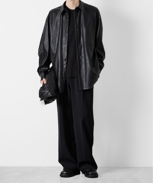 PE ストレッチダブルクロス ベルテッドトラウザーズ / PE