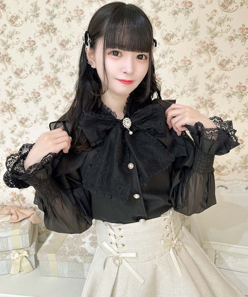 ROJITA（ロジータ）の「ボウタイリボンラッフルブラウス（シャツ
