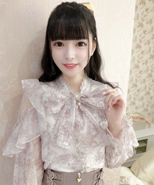 ROJITA（ロジータ）の「ボウタイリボンラッフルブラウス（シャツ