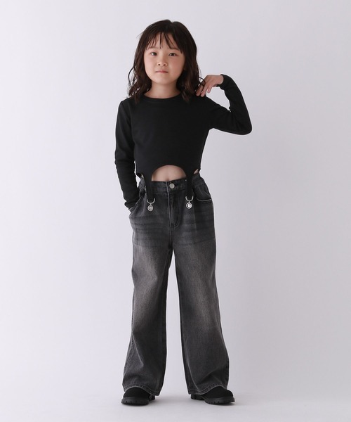 10C REPIPI（ジューシーレピピ）の「【10C REPIPI】チョーキレイフレアデニム（デニムパンツ・キッズ・ブラック/ライトブルー/ブルー・120cm/110cm/130cm）」の20枚目の写真