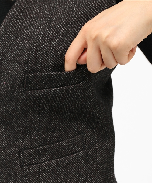 Denim & Supply Ralph Lauren（デニムアンドサプライラルフローレン）の「ウールブレンド ツイル ベスト（その他アウター・レディース・ブラック・SMALL/LARGE/MEDIUM/X-SMALL/XX-SMALL）」の10枚目の写真