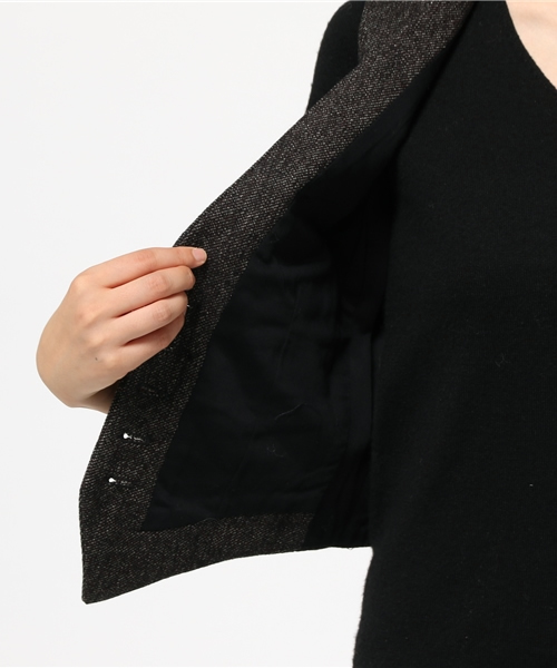 Denim & Supply Ralph Lauren（デニムアンドサプライラルフローレン）の「ウールブレンド ツイル ベスト（その他アウター・レディース・ブラック・SMALL/LARGE/MEDIUM/X-SMALL/XX-SMALL）」の12枚目の写真