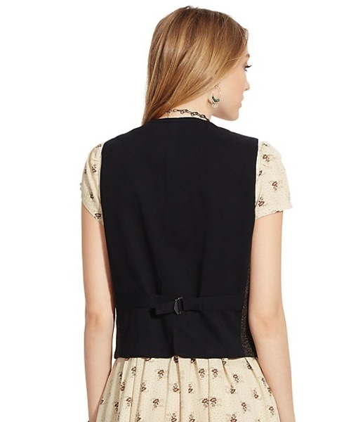 Denim & Supply Ralph Lauren（デニムアンドサプライラルフローレン）の「ウールブレンド ツイル ベスト（その他アウター・レディース・ブラック・SMALL/LARGE/MEDIUM/X-SMALL/XX-SMALL）」の7枚目の写真