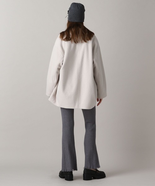 FOREVER 21（フォーエバー トゥエンティーワン）の「【2024FW】ウーリーテックジャケットコート（ピーコート・レディース・ブラウン/ナチュラル/ブラック・FREE）」の6枚目の写真