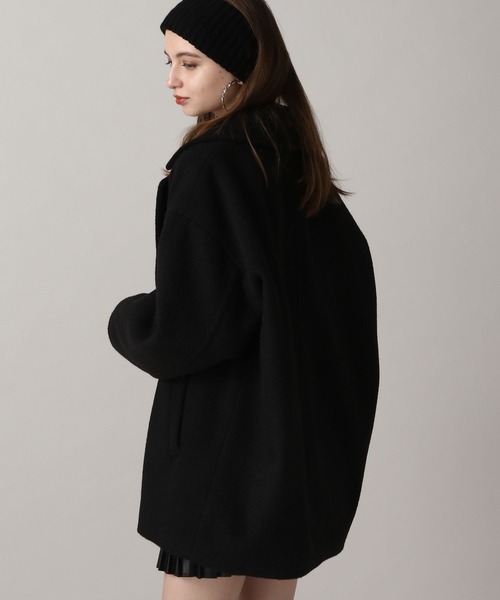 FOREVER 21（フォーエバー トゥエンティーワン）の「【2024FW】ウーリーテックジャケットコート（ピーコート・レディース・ブラウン/ナチュラル/ブラック・FREE）」の13枚目の写真