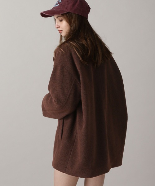 FOREVER 21（フォーエバー トゥエンティーワン）の「【2024FW】ウーリーテックジャケットコート（ピーコート・レディース・ブラウン/ナチュラル/ブラック・FREE）」の18枚目の写真