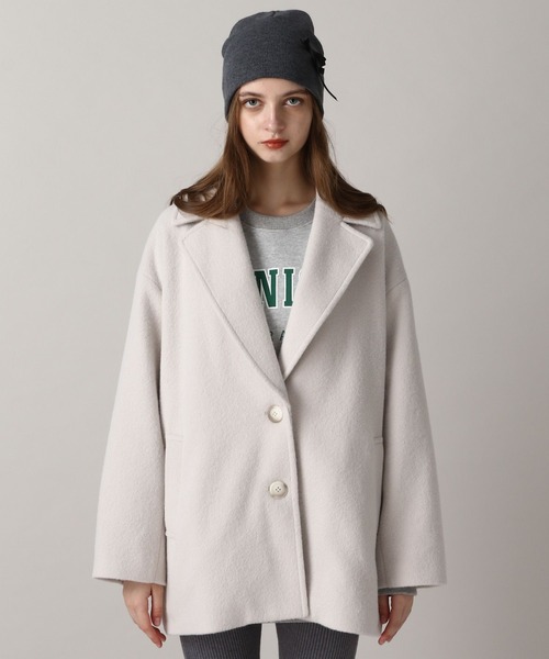 FOREVER 21（フォーエバー トゥエンティーワン）の「【2024FW】ウーリーテックジャケットコート（ピーコート・レディース・ブラウン/ナチュラル/ブラック・FREE）」の19枚目の写真