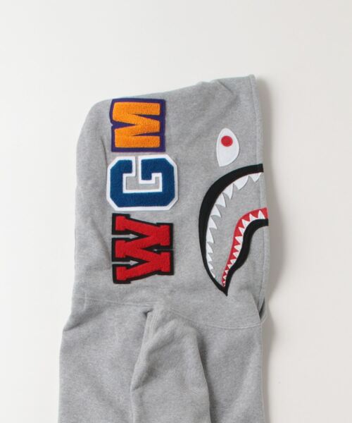 A BATHING APE（アベイシングエイプ）の「SHARK PULLOVER HOODIE（パーカー・メンズ・グレー/ブラック/バーガンディー・X-LARGE/MEDIUM/SMALL/XXX-LARGE/XX-LARGE/LARGE）」の11枚目の写真