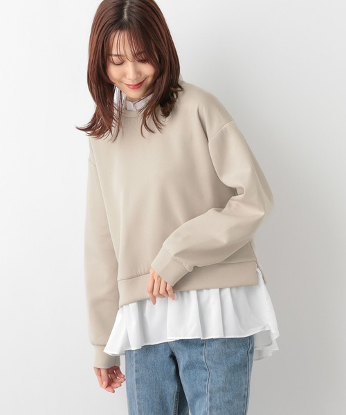 GLOBAL WORK（グローバルワーク）の「ライトクッションドッキング/115491（パーカー・レディース・グレイッシュブルー/グレイッシュベージュ/ブラック・MEDIUM/LARGE）」の18枚目の写真