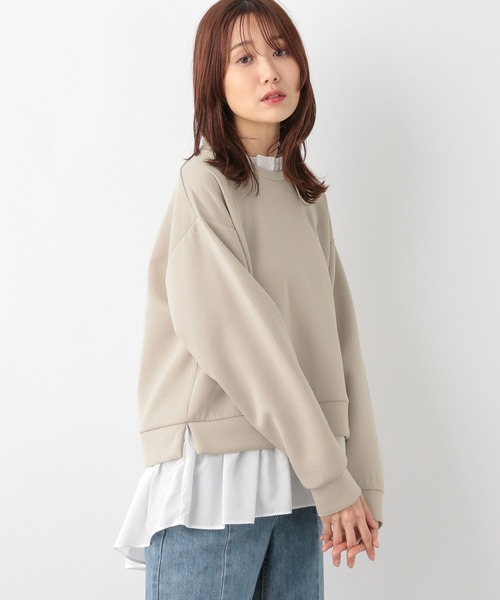 GLOBAL WORK（グローバルワーク）の「ライトクッションドッキング/115491（パーカー・レディース・グレイッシュブルー/グレイッシュベージュ/ブラック・MEDIUM/LARGE）」の19枚目の写真