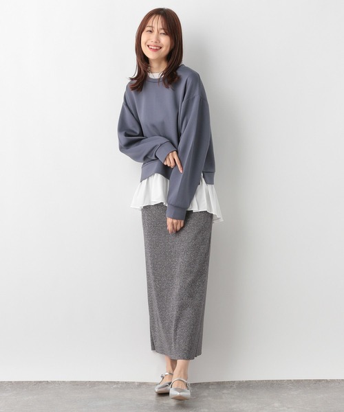 GLOBAL WORK（グローバルワーク）の「ライトクッションドッキング/115491（パーカー・レディース・グレイッシュブルー/グレイッシュベージュ/ブラック・MEDIUM/LARGE）」の20枚目の写真