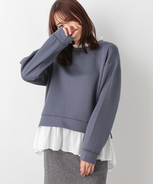 GLOBAL WORK（グローバルワーク）の「ライトクッションドッキング/115491（パーカー・レディース・グレイッシュブルー/グレイッシュベージュ/ブラック・MEDIUM/LARGE）」の12枚目の写真