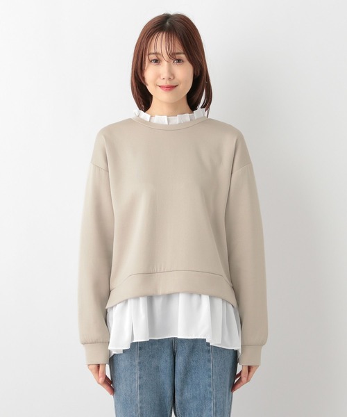 GLOBAL WORK（グローバルワーク）の「ライトクッションドッキング/115491（パーカー・レディース・グレイッシュブルー/グレイッシュベージュ/ブラック・MEDIUM/LARGE）」の13枚目の写真