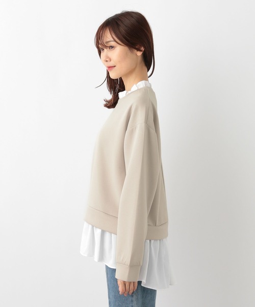 GLOBAL WORK（グローバルワーク）の「ライトクッションドッキング/115491（パーカー・レディース・グレイッシュブルー/グレイッシュベージュ/ブラック・MEDIUM/LARGE）」の14枚目の写真