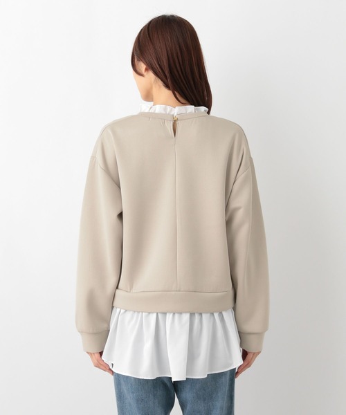 GLOBAL WORK（グローバルワーク）の「ライトクッションドッキング/115491（パーカー・レディース・グレイッシュブルー/グレイッシュベージュ/ブラック・MEDIUM/LARGE）」の4枚目の写真