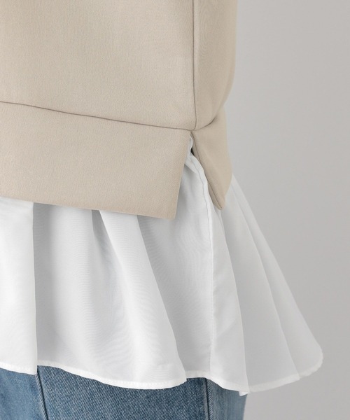 GLOBAL WORK（グローバルワーク）の「ライトクッションドッキング/115491（パーカー・レディース・グレイッシュブルー/グレイッシュベージュ/ブラック・MEDIUM/LARGE）」の8枚目の写真