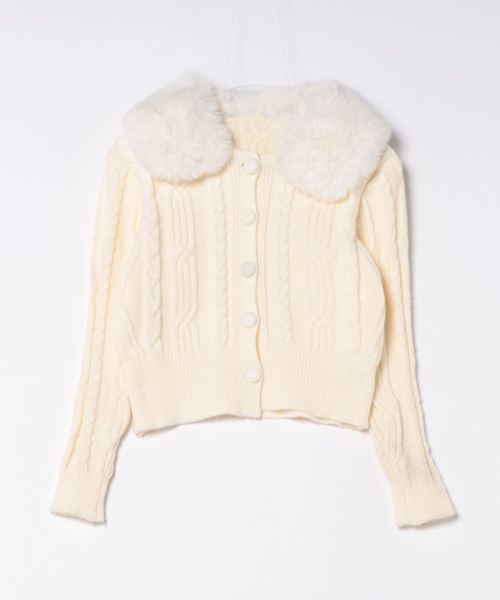 AD2010 archive ファーラインカーディガン ニット セーター AD2010 archive ファーラインカーディガン ニット セーター