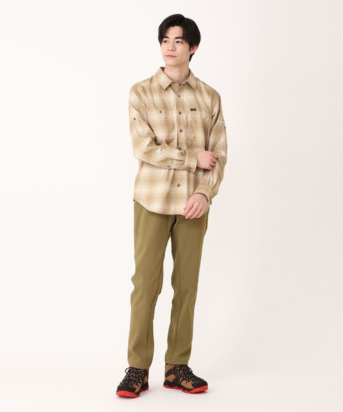 Columbia(コロンビア)の「Columbia/シルバーリッジユーティリティライトプレイド ロングスリーブシャツ チェック UVカット 速乾/コロンビア(シャツ/ブラウス・メンズ・ネイビー/ベージュ/ブルー/グリーン/オレンジ/ダークベージュ・XL/L/M/XS/XXL/S)」の7枚目の写真