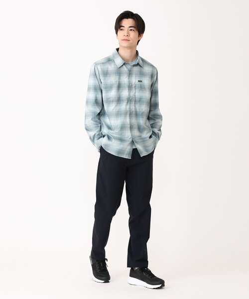 Columbia(コロンビア)の「Columbia/シルバーリッジユーティリティライトプレイド ロングスリーブシャツ チェック UVカット 速乾/コロンビア(シャツ/ブラウス・メンズ・ネイビー/ベージュ/ブルー/グリーン/オレンジ/ダークベージュ・XL/L/M/XS/XXL/S)」の10枚目の写真