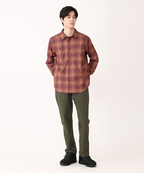 Columbia(コロンビア)の「Columbia/シルバーリッジユーティリティライトプレイド ロングスリーブシャツ チェック UVカット 速乾/コロンビア(シャツ/ブラウス・メンズ・ネイビー/ベージュ/ブルー/グリーン/オレンジ/ダークベージュ・XL/L/M/XS/XXL/S)」の13枚目の写真