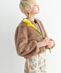Muel Chic（ミュエルシック）の「Rio mink short coat  リオミンクショートコート（ノーカラーコート）」