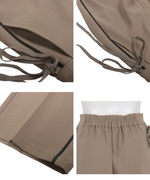 KOBE LETTUCE(コウベレタス)の「サイドラインカーブパンツ(その他パンツ・レディース・モカ/ブラック/アイボリー系・M)」の5枚目の写真