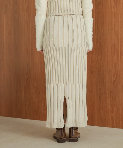 Bab（バブ）の「ジャガードニットスカート（スカート・レディース・ブラック/アイボリー・M）」の12枚目の写真