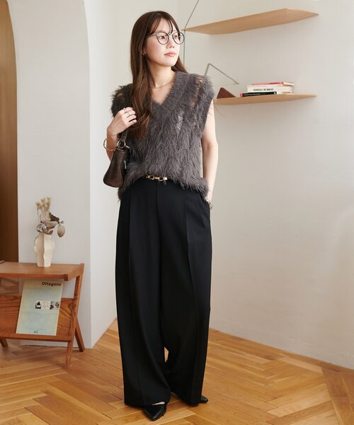 DISCOAT（ディスコート）の「オイル調2WAYポケットショルダーバッグ（ショルダーバッグ・レディース・キャメル/ボルドー/ダークブラウン/ブラック・FREE）」の12枚目の写真