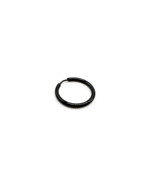 Import & Select(インポートアンドセレクト)の「KISHOKACHI 希少価値 シンプルクリッカーステンレスピアス 内径25mm(ピアス(片耳用)・メンズ・ブラック/シルバー/ゴールド・FREE)」の2枚目の写真